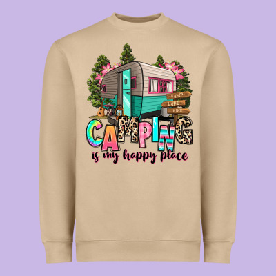 Heavyweight Sweatshirt camping is my happy place