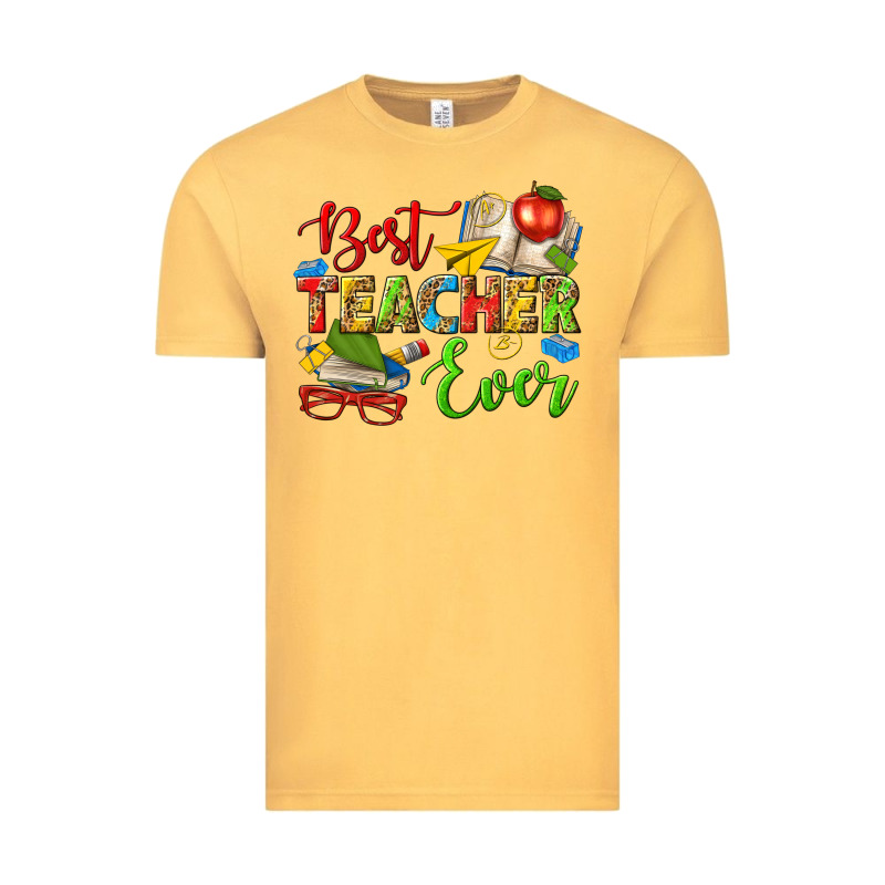 Best Teacher Ever Vintage Tee by texasbilliewilder | Teevron