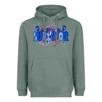 Sage I am a survivor Colon Cancer blue ribbon Heavyweight Hoodie - NancyCooperArtShop