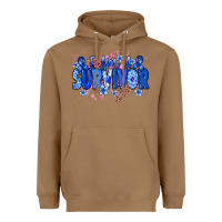 Toasted Coconut I am a survivor Colon Cancer blue ribbon Heavyweight Hoodie - NancyCooperArtShop