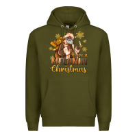 Army Green have a melanin christmas black santa Premium Hoodie - MaliasSmallBusiness