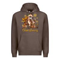Coffee have a melanin christmas black santa Premium Hoodie - MaliasSmallBusiness