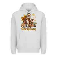 Dove Grey have a melanin christmas black santa Premium Hoodie - MaliasSmallBusiness