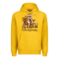 Lemon have a melanin christmas black santa Premium Hoodie - MaliasSmallBusiness