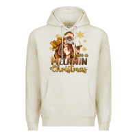Oatmeal Heather have a melanin christmas black santa Premium Hoodie - MaliasSmallBusiness