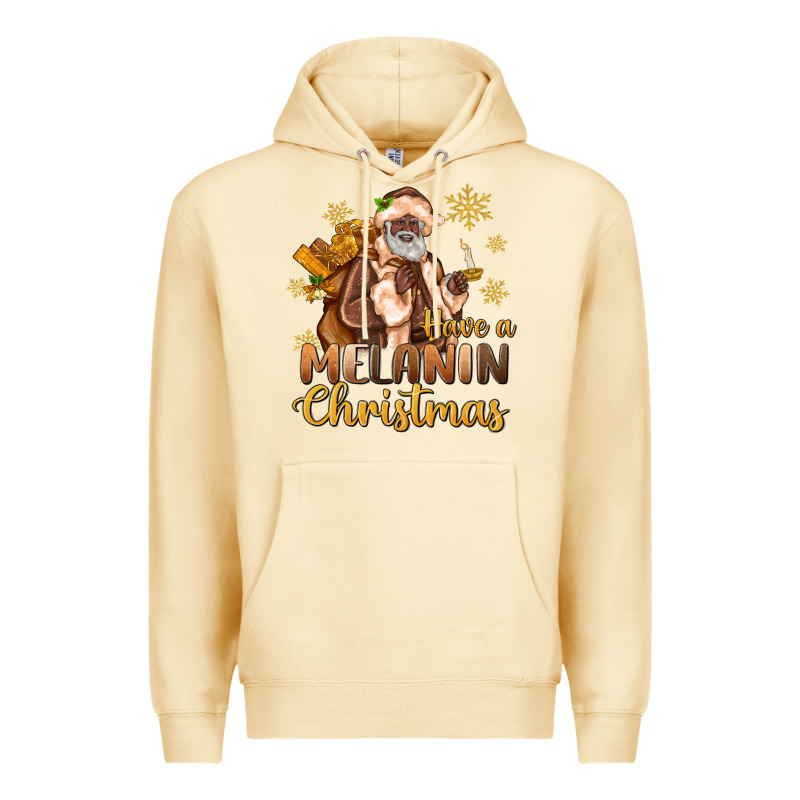 Have A Melanin Christmas Black Santa Premium Hoodie by MaliasSmallBusiness | Teevron