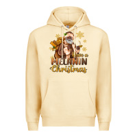 Pina Colada have a melanin christmas black santa Premium Hoodie - MaliasSmallBusiness