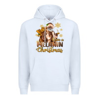White have a melanin christmas black santa Premium Hoodie - MaliasSmallBusiness