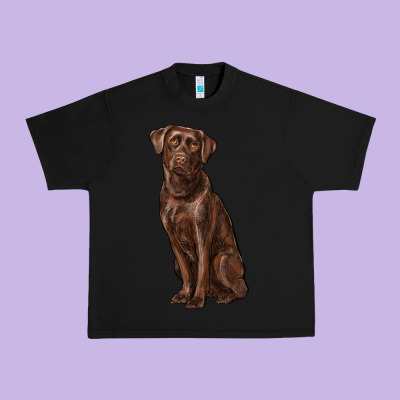 Labrador Retriever Urban Heavy Tee Designed By Ranaportraitstore