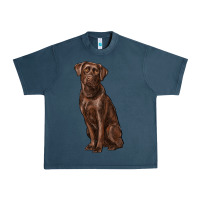 Midnight Navy labrador retriever Urban Heavy Tee - RanaPortraitStore