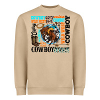 Mushroom western cowboy wild west Heavyweight Sweatshirt - texasbilliewilder