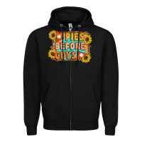 Black Pies Before Guys Zipper Hoodie - Artiststas