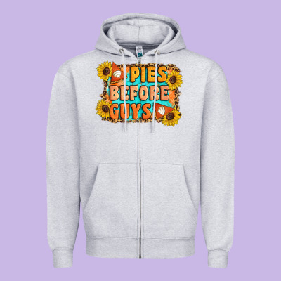 Pies Before Guys Zipper Hoodie Designed By Artiststas