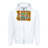 White Pies Before Guys Zipper Hoodie - Artiststas