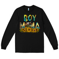 Black boy mama Long Sleeve Tee - CowhideDigitalArt