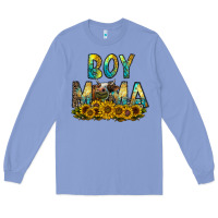 Colony Blue boy mama Long Sleeve Tee - CowhideDigitalArt