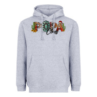 Heather Grey western christmas papa claus sunflowers and cactus Heavyweight Hoodie - Jasminsmagicworld