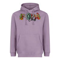 Lavender western christmas papa claus sunflowers and cactus Heavyweight Hoodie - Jasminsmagicworld