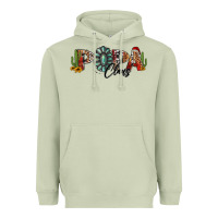 Matcha western christmas papa claus sunflowers and cactus Heavyweight Hoodie - Jasminsmagicworld