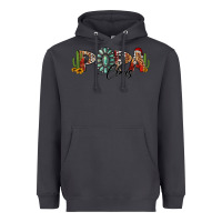 Smoke western christmas papa claus sunflowers and cactus Heavyweight Hoodie - Jasminsmagicworld