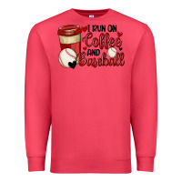 Cardinal i run on coffee and baseball Premium Sweatshirt - MaliasSmallBusiness