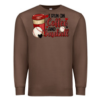 Chestnut i run on coffee and baseball Premium Sweatshirt - MaliasSmallBusiness