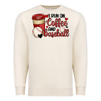 Sandshell i run on coffee and baseball Premium Sweatshirt - MaliasSmallBusiness