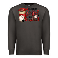 Smoke i run on coffee and baseball Premium Sweatshirt - MaliasSmallBusiness