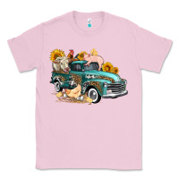 Bubblegum Pink western farm truck coop animals farm animals Classic Tee - FaDigitalArtStudio