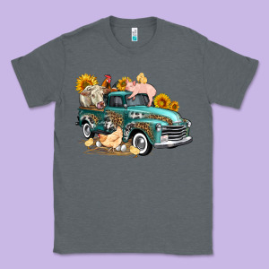 Western Farm Truck Coop Animals Farm Animals Classic Tee Designed By Fadigitalartstudio