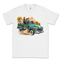 White western farm truck coop animals farm animals Classic Tee - FaDigitalArtStudio