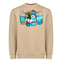 Mushroom winter snowman coffee cups Heavyweight Sweatshirt - Zillion Design Studio