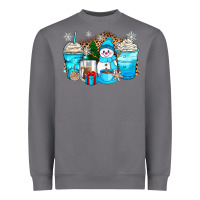 Storm winter snowman coffee cups Heavyweight Sweatshirt - Zillion Design Studio
