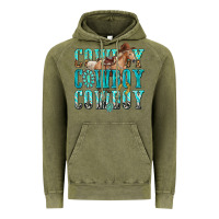 Vintage Olive cowboy cowboy cowboy Vintage Hoodie - texasbilliewilder