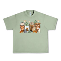 Oil Green latte coffee cups Urban Heavy Tee - Zillion Design Studio