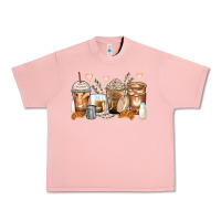 Salmon latte coffee cups Urban Heavy Tee - Zillion Design Studio