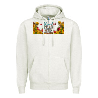 Oatmeal Heather blessed teacher libbey glass Zipper Hoodie - BundleAndBundleShop