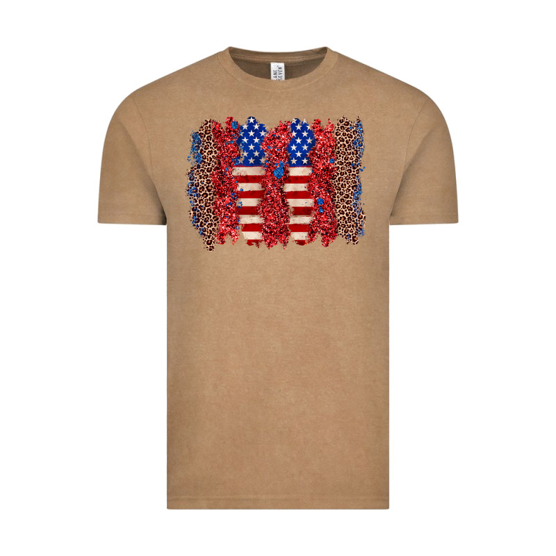 4th Of July Brushstroke Vintage Tee by Zillion Design Studio | Teevron