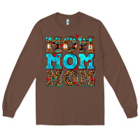 Chestnut mom mom mom Long Sleeve Tee - AdoDesignShop