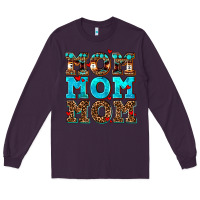 Plum mom mom mom Long Sleeve Tee - AdoDesignShop