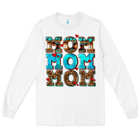 White mom mom mom Long Sleeve Tee - AdoDesignShop