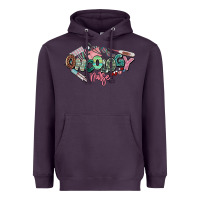 Plum Oncology Nurse western Heavyweight Hoodie - NancyCooperArtShop
