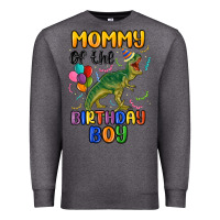Charcoal Heather mommy of the birthday boy Premium Sweatshirt - MaliasSmallBusiness
