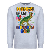 Heather Grey mommy of the birthday boy Premium Sweatshirt - MaliasSmallBusiness