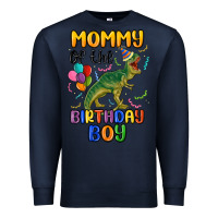 Navy mommy of the birthday boy Premium Sweatshirt - MaliasSmallBusiness