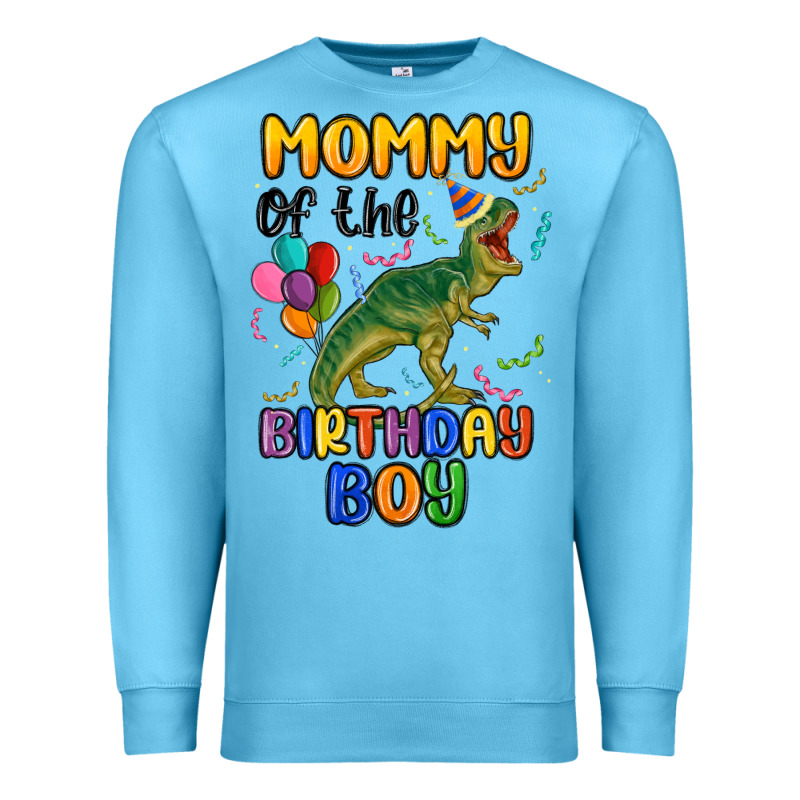 Mommy Of The Birthday Boy Premium Sweatshirt by MaliasSmallBusiness | Teevron
