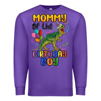 Purple mommy of the birthday boy Premium Sweatshirt - MaliasSmallBusiness
