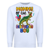White mommy of the birthday boy Premium Sweatshirt - MaliasSmallBusiness