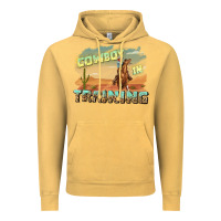 Vintage Mustard cowboy in training Vintage Hoodie - texasbilliewilder
