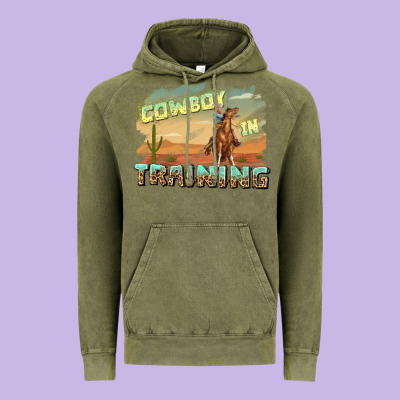 Vintage Hoodie cowboy in training